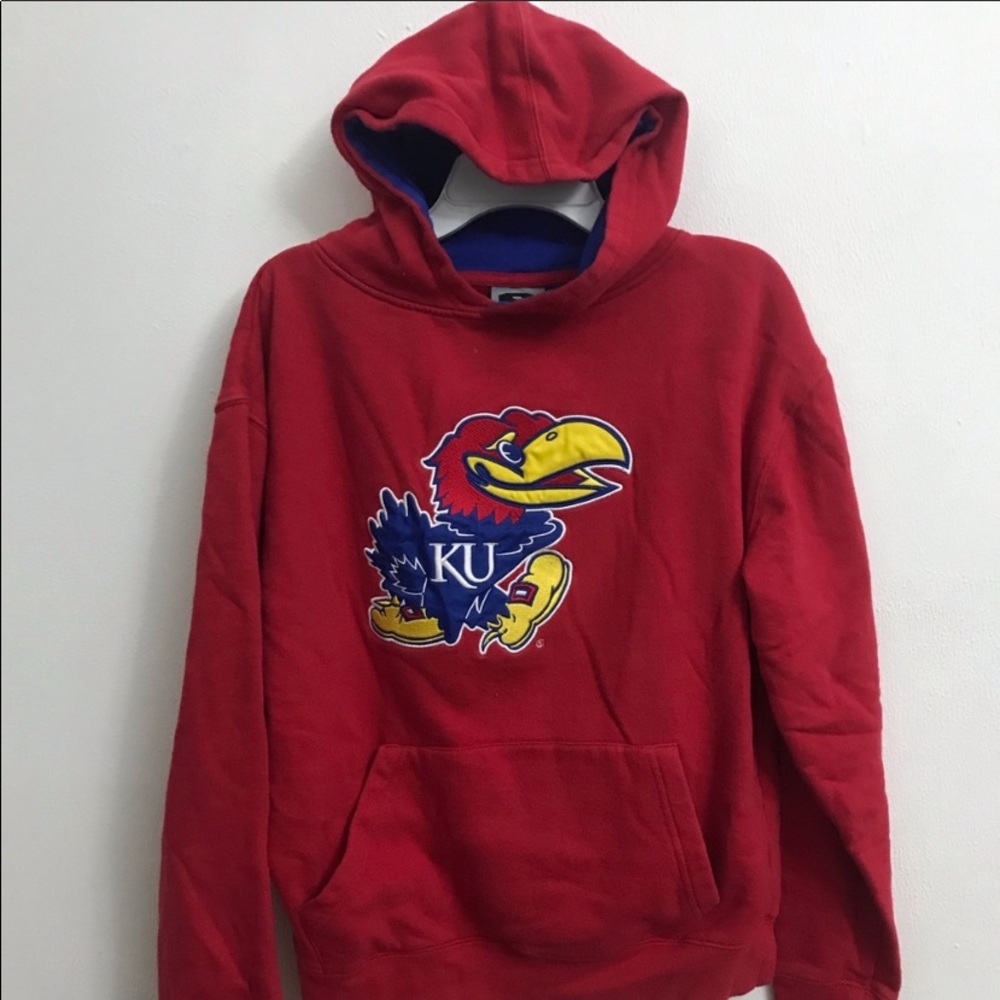 Men’s Small KU Jayhawks hoodie like new